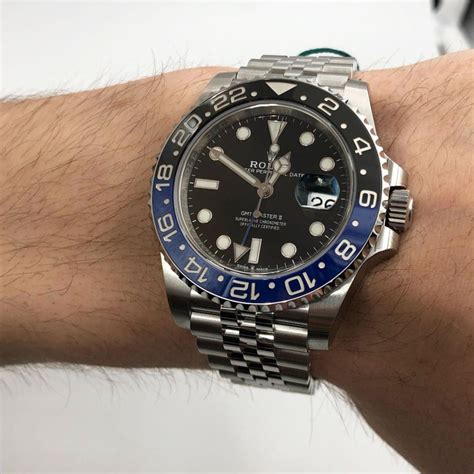 rolex gmt batman 2019 price|Rolex gmt Batman for sale.